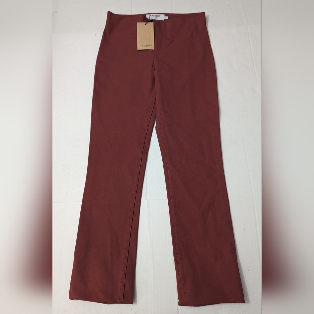 M.M. LAFLEUR The Hockley Ankle Pants Adjustable Rosewood Size 0 Brand New